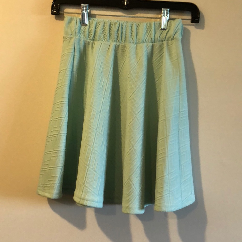 Mint green skirt